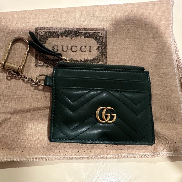 Gucci Accessories - Green Gucci wallet keychain